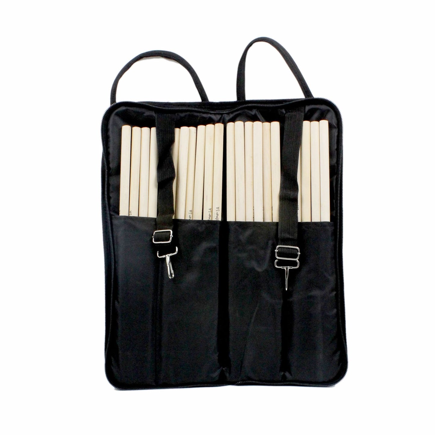 Drum Stick Bag with Padded Storage – Heavy-Duty Oxford Fabric, Multi-Pocket Organizer (Black)