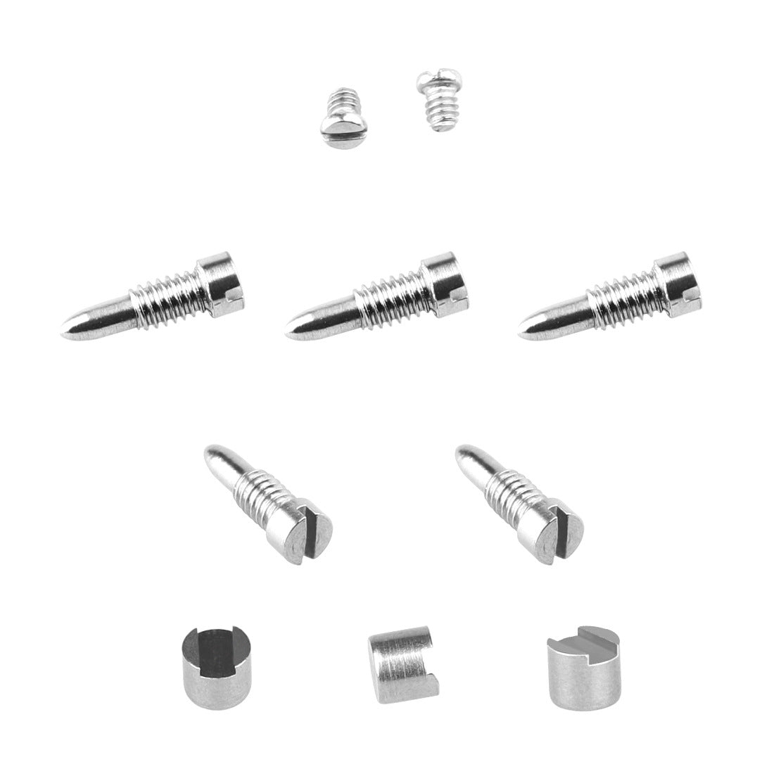 Professional Bassoon Repair Kit – 30 Rods, 35 Screws & 5 Bushings (Tool Steel, Silver)