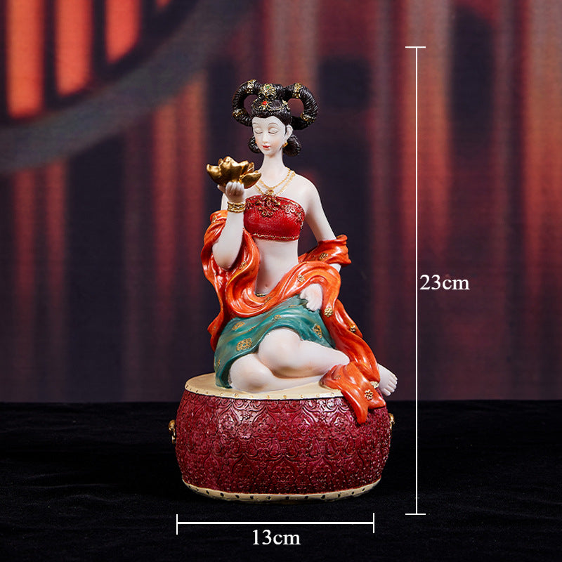 Charming Chinese Wind Decorations with Dunhuang Apsaras and Antique Elegance