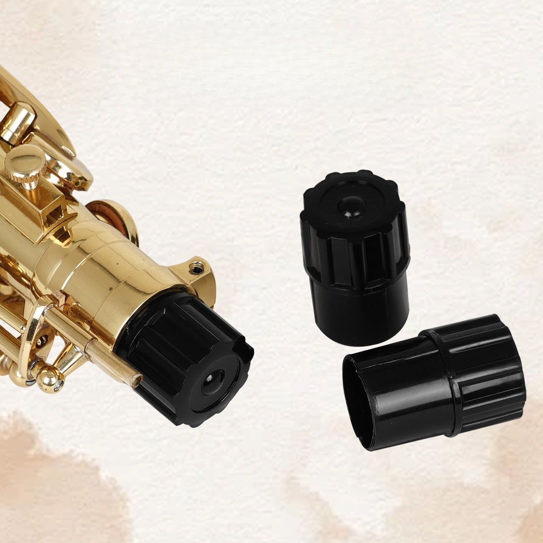 ABS Saxophone Dust Plug for Alto Sax – Black Protective Neck & Joint Cap with Smooth Non-Slip Design (ABS Instrument Accessories)