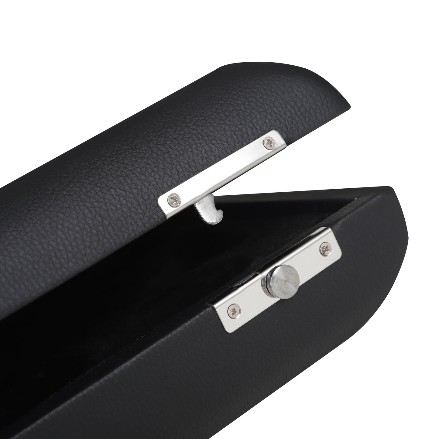 PU Leather Oboe Case with Metal Push-Button Latch – Soft Flannel Lining & Reinforced Compartments (Black)