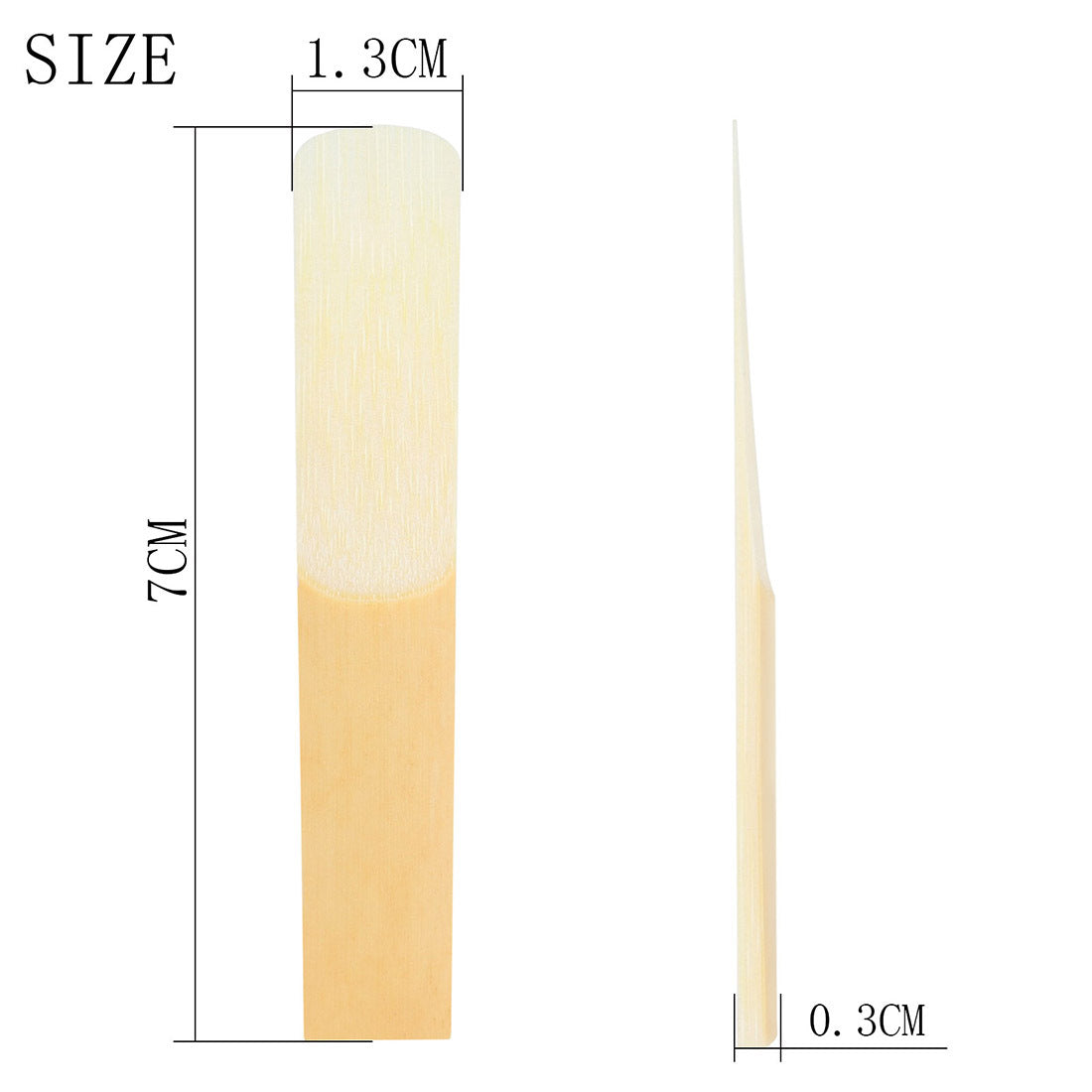 2.5 Strength E♭ Saxophone Reeds - 10-Pack with Reed Case - Premium Clarinet Reeds