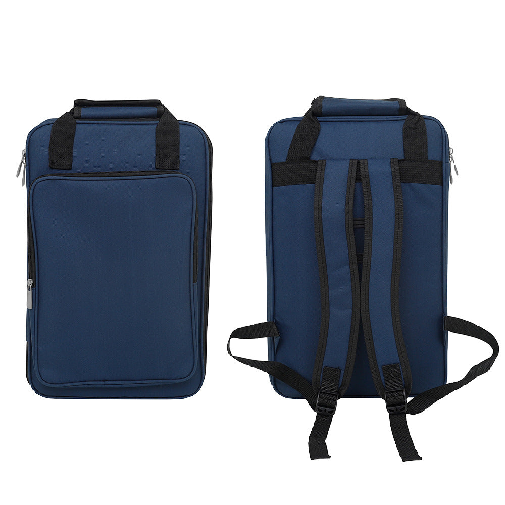 Heavy-Duty Waterproof Drum Backpack with Multi-Layer Padding & Adjustable Straps – Large Capacity, 4 Colors (Blue, Navy, Black, Red), Oxford Fabric, Shockproof Organizer Bag
