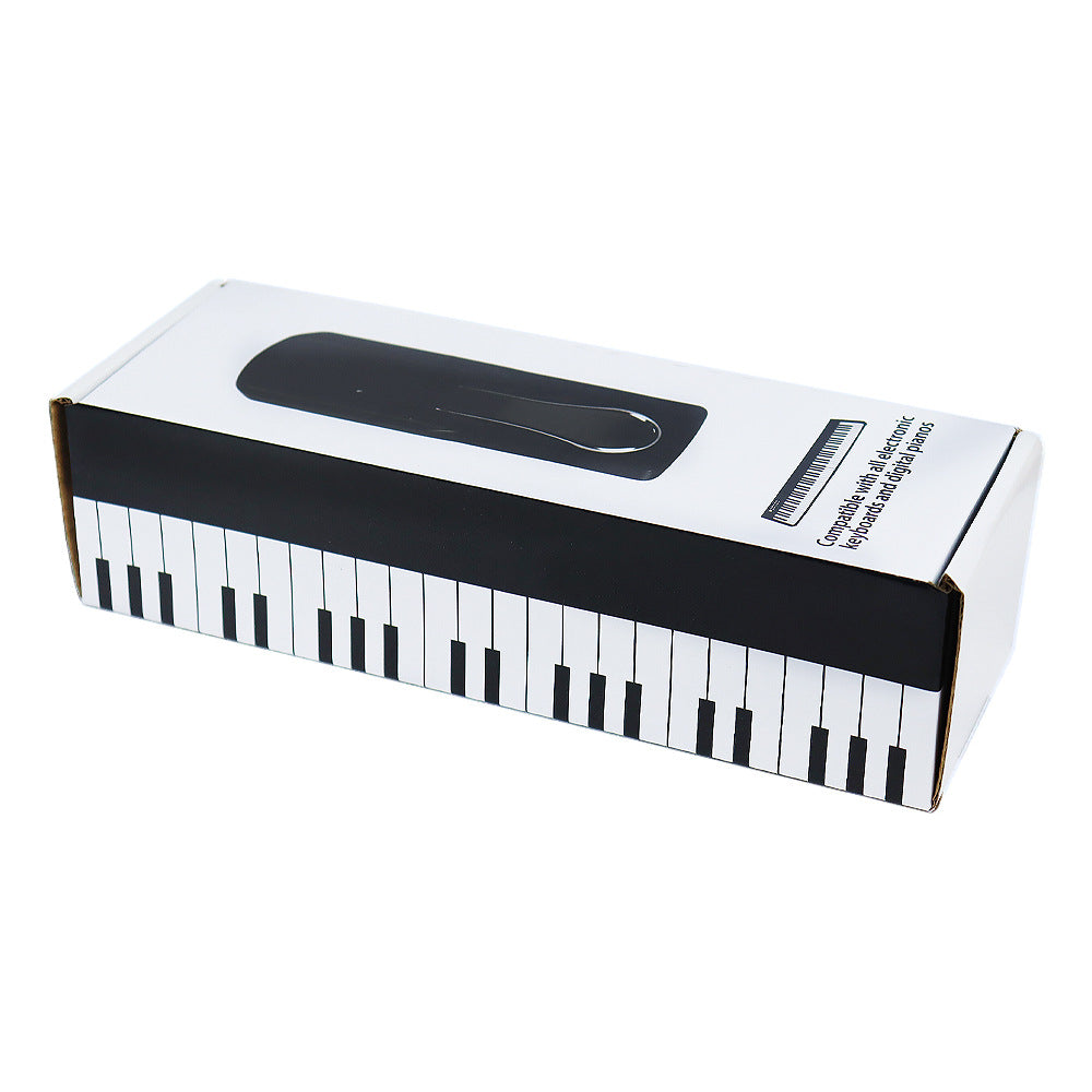 Universal Metal Sustain Pedal for Digital Pianos/Keyboards - Noise-Free with Non-Slip Base (7.5x23x6cm, 400g)