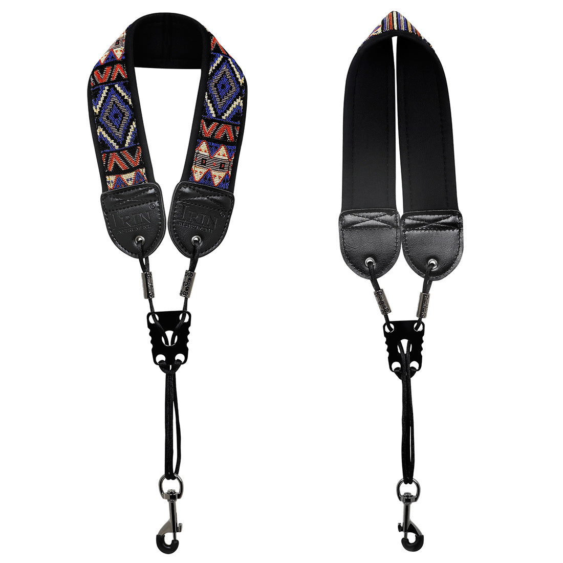 Adjustable Cotton Saxophone Neck Strap – Padded Lining, Double-Stitched with Metal Swivel Hook (Alto/Tenor)