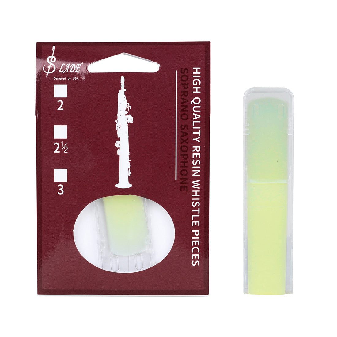 ABS Resin Soprano Saxophone Reeds – 3-Color Durable Synthetic Reeds (Black/Yellow/White) – Weatherproof Sax Accessories