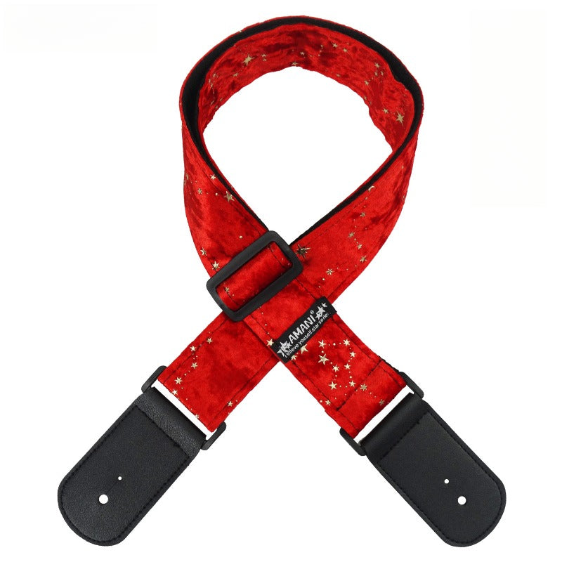 Unique Cartoon Guitar Strap for Classical, Folk, Acoustic, Electric Guitars and Basses