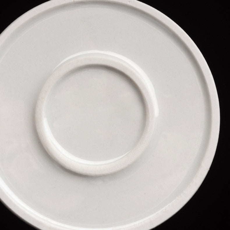 Blue and White Porcelain Coaster - Ceramic Tea Cup Mat for Hot Drinks (8.5cm Diameter)