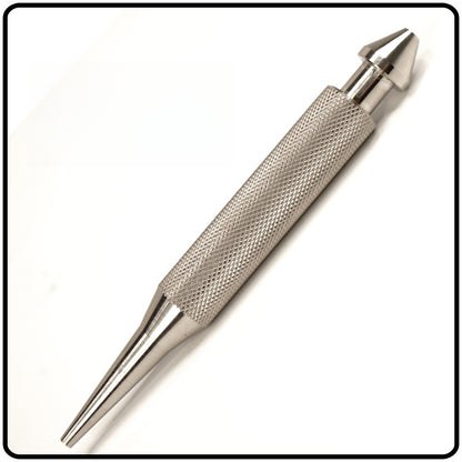 Brass Mouthpiece Repair Tool - Stainless Steel Fixer for Trumpet/Trombone/French Horn Mouthpieces (Non-Slip Diamond Pattern Handle)