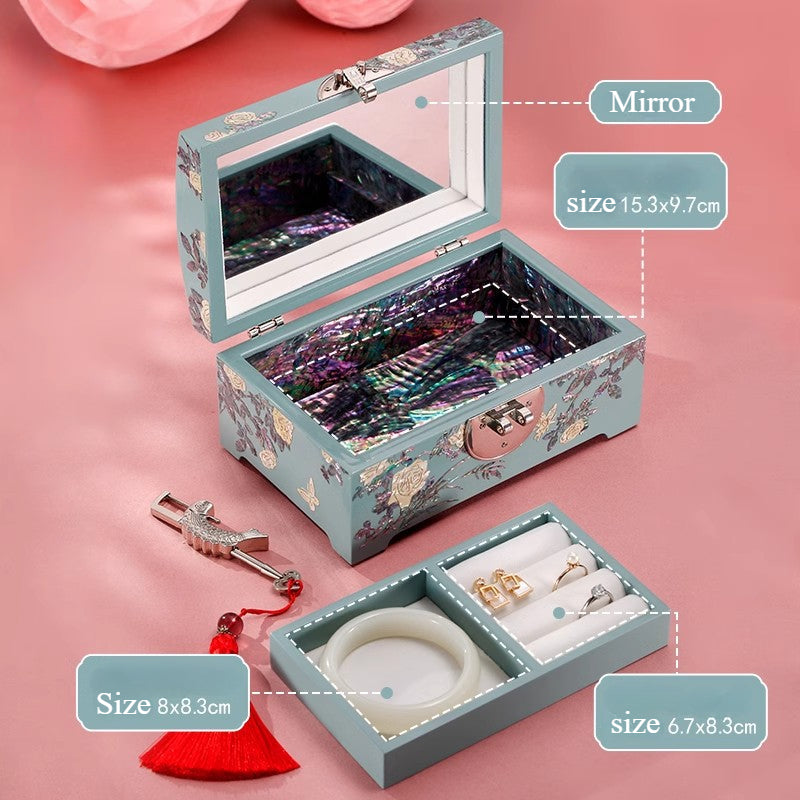 Mother of Pearl Jewelry Box Storage Box, Ring Bracelet Jewelry Storage Box