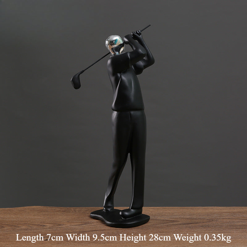 Dynamic Sports Resin Statue – Ideal for Home, Office, and Shelf Decoration