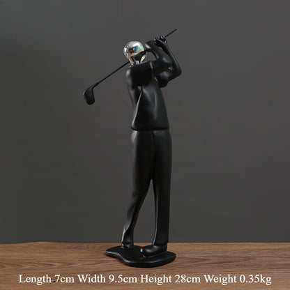 Dynamic Sports Resin Statue – Ideal for Home, Office, and Shelf Decoration