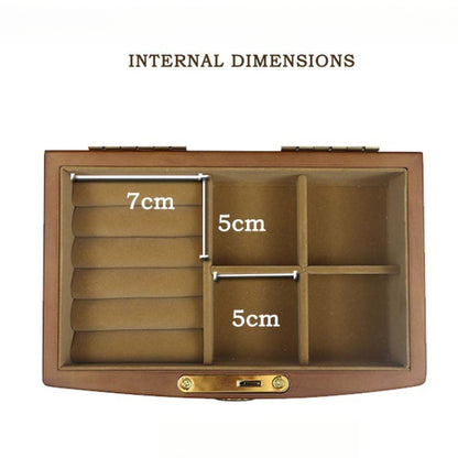 Vintage Jewelry Box - Elegant Wooden European Style Jewelry Organizer, Luxury Handcrafted Storage Case