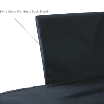 88-Key Digital Piano Cover with Drawstring - Dust Protection for Yamaha & Other Keyboards (Main Cover 134x44x19cm + Music Stand Cover 54x25cm)