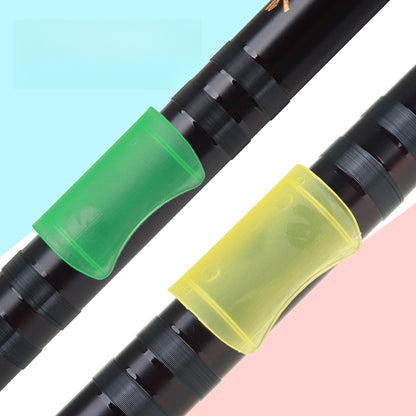 ABS Flute Film Protector 5-Piece Set (Keys C/G/E/F/D) - Multi-Color Detachable Guard with Pitch Markers, Eco-Friendly Flute Accessories