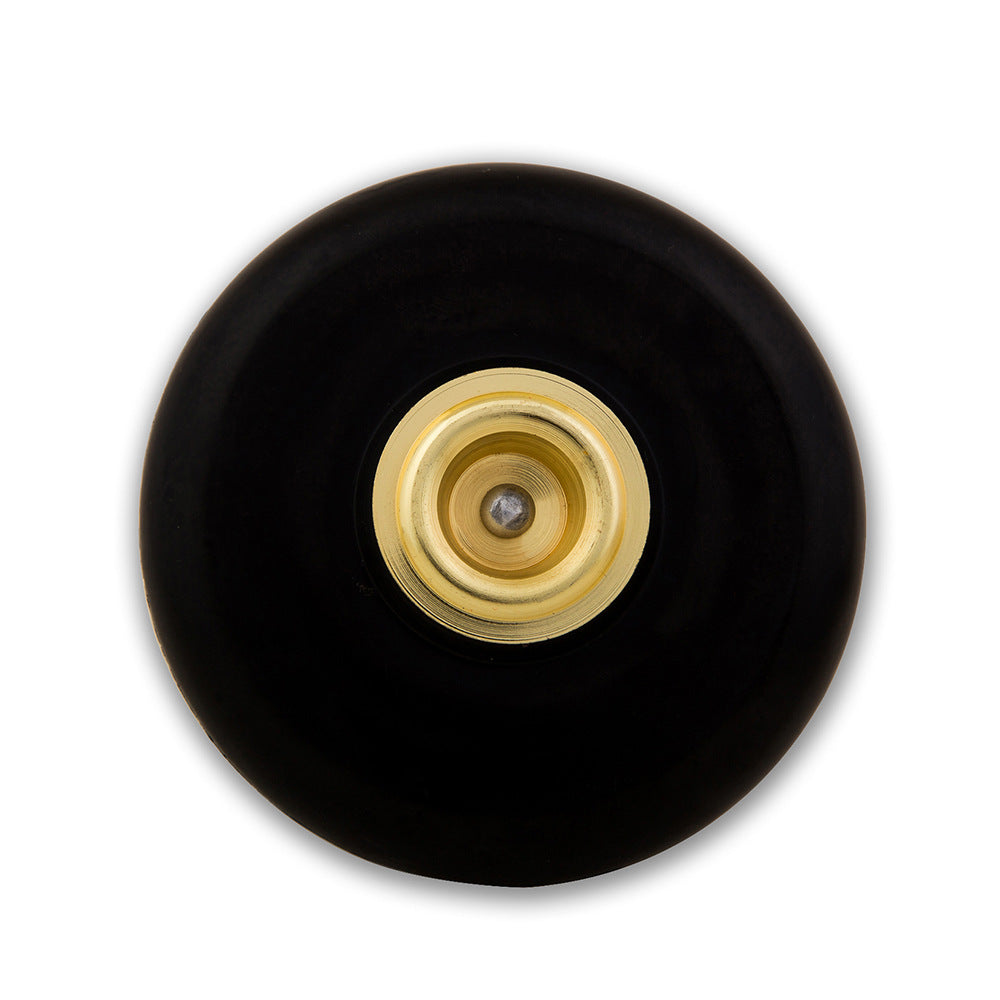 Professional Cello Non-Slip Pad with Suction Cup & Metal Eyelets - Anti-Skid Stabilizer, Carbon Fiber Design (Black, 9.4x1.98cm)