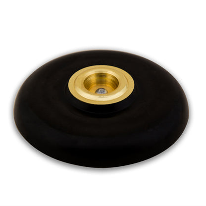 Professional Cello Non-Slip Pad with Suction Cup & Metal Eyelets - Anti-Skid Stabilizer, Carbon Fiber Design (Black, 9.4x1.98cm)