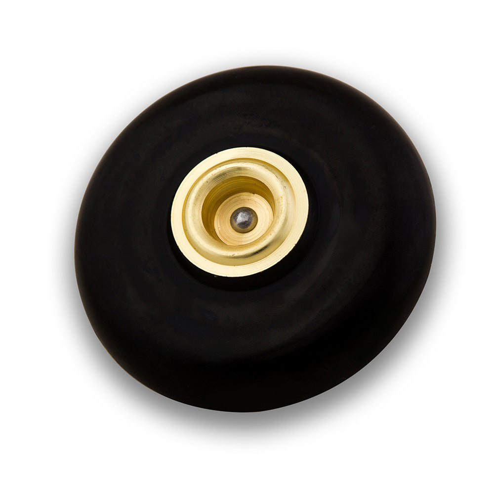 Professional Cello Non-Slip Pad with Suction Cup & Metal Eyelets - Anti-Skid Stabilizer, Carbon Fiber Design (Black, 9.4x1.98cm)