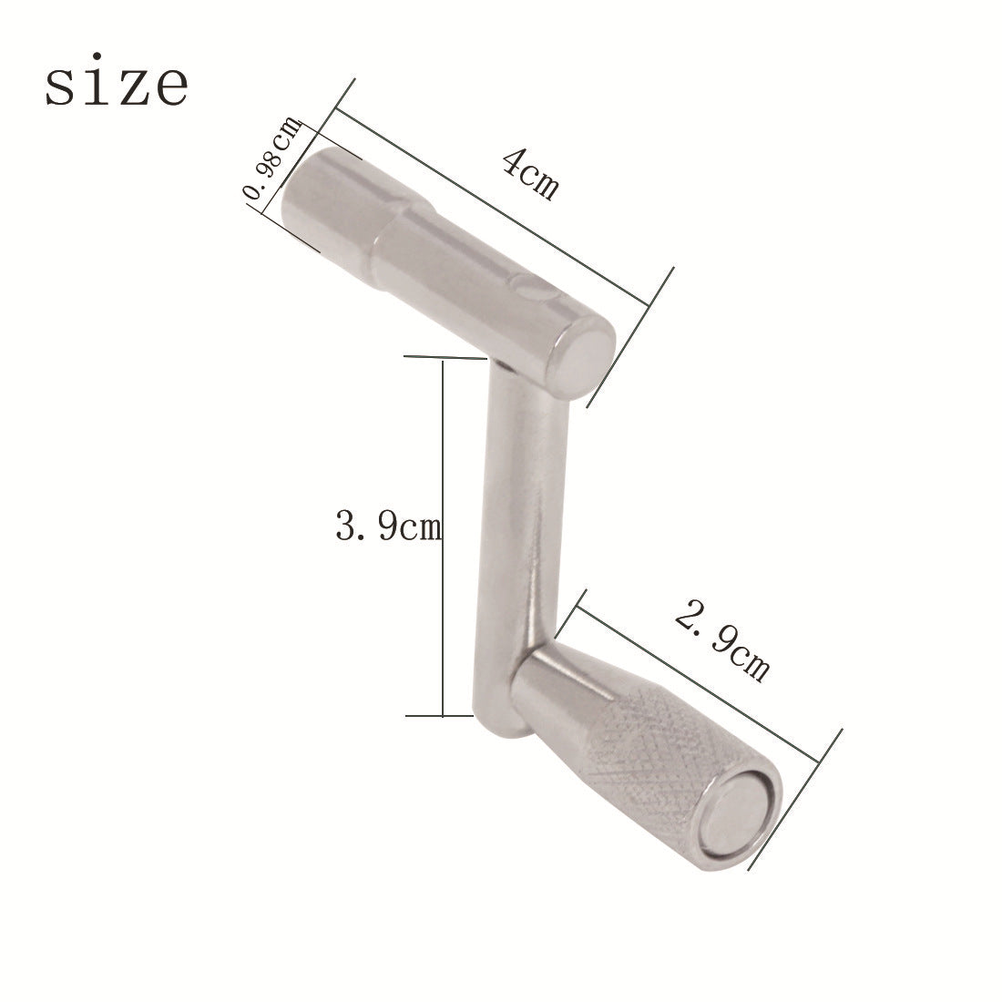 Z-Shaped Portable Drum Key - Silver Drum Tuning Wrench for Drum Kits and Snares