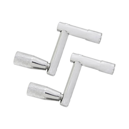 Z-Shaped Portable Drum Key - Silver Drum Tuning Wrench for Drum Kits and Snares