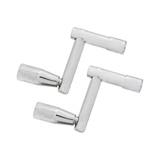 Z-Shaped Portable Drum Key - Silver Drum Tuning Wrench for Drum Kits and Snares