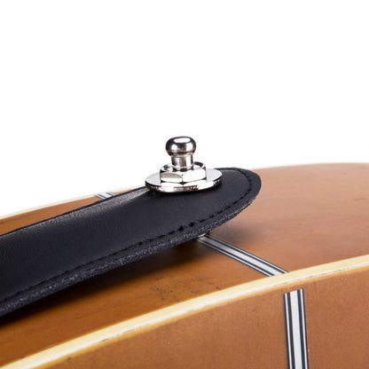Guitar Strap Lock - Anti-Slip Alloy Strap Button for Acoustic/Electric Guitar (Gold/Silver/Black)