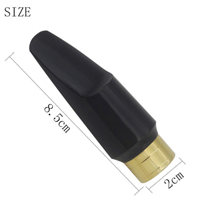 Professional Alto Saxophone Mouthpiece ABS+Metal Hybrid - Black & Gold Air-Tight Design for Precision Sound Control