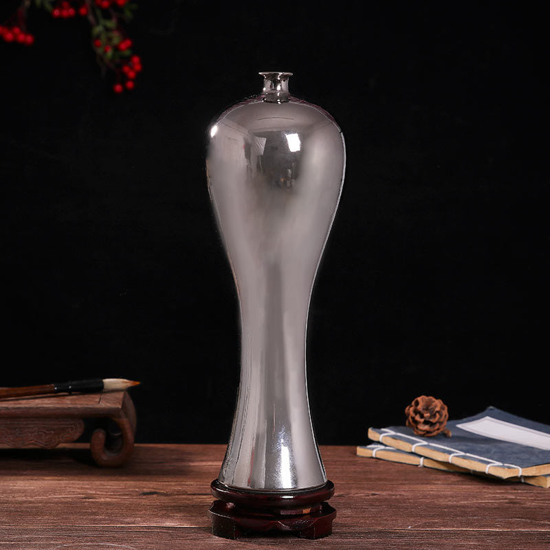 Jingdezhen Ceramic Vase - Hand-Painted Blue & White Porcelain Decor (31cm Height, Underglaze Design)