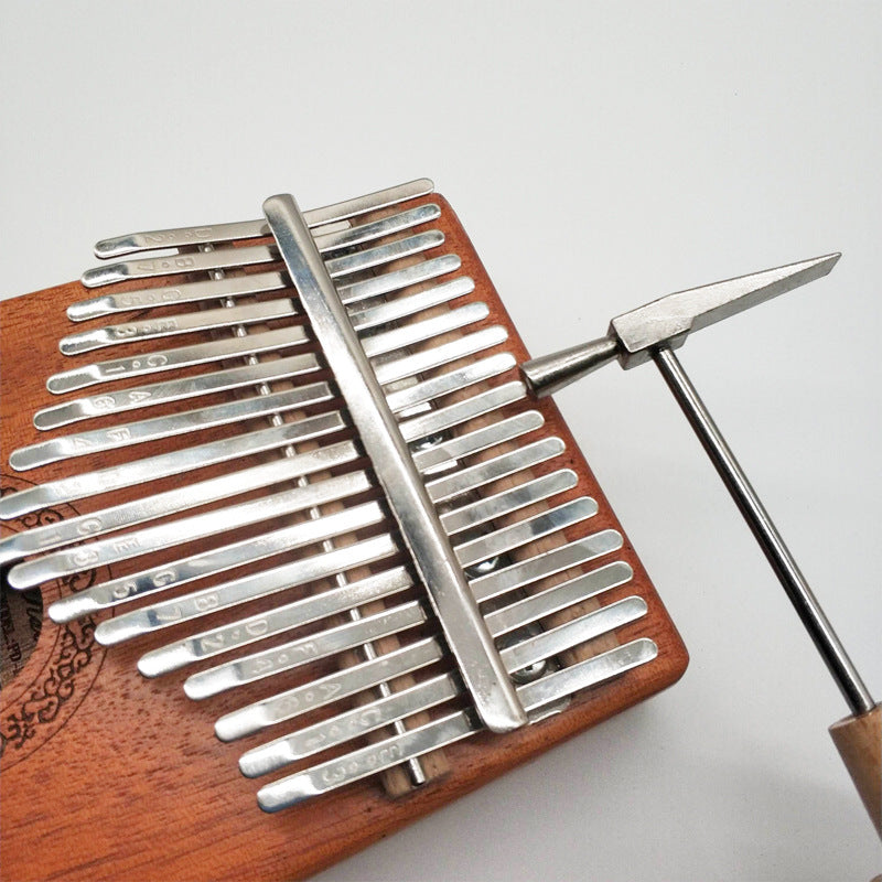 Kalimba Tuning Hammer - Solid Wood & Stainless Steel Mini Repair Tool for Thumb Piano