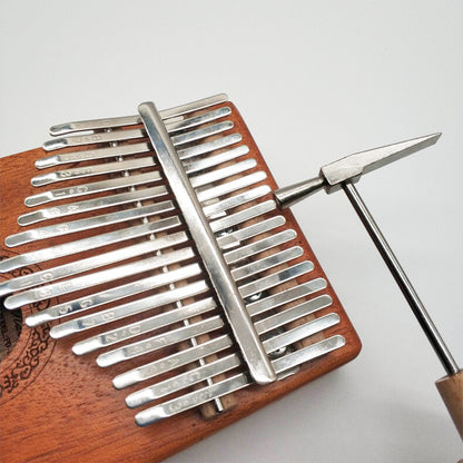 Kalimba Tuning Hammer - Solid Wood & Stainless Steel Mini Repair Tool for Thumb Piano