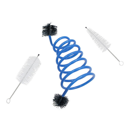 Trumpet Cleaning Kit - Snake Brush, Mouthpiece Brush & Valve Brush (3-Piece Brass Instrument Maintenance Set)