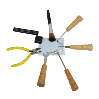 8-Piece Guitar Repair Kit - Universal Maintenance Tools for Electric and Acoustic Guitars