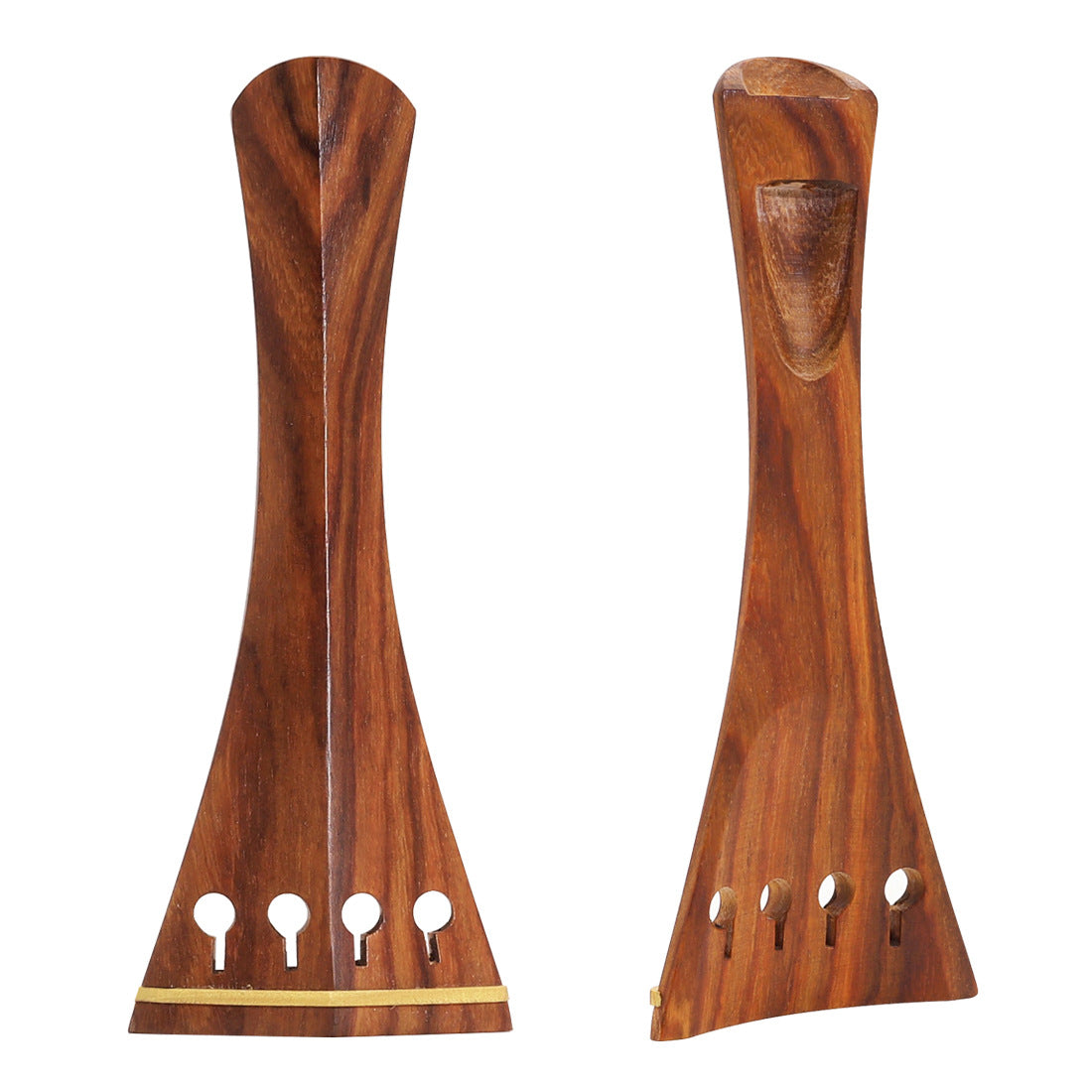 4/4 Violin Rosewood Accessories Set (Tailpiece, Chinrest, Pegs, Endpin) – Handcrafted Wooden Violin Upgrade Kit