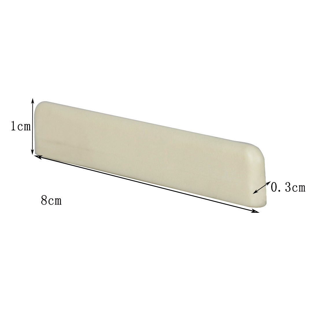 Premium Bone Guitar Nut for Electric Guitars - Extended Sustain, Enhanced Tone (White/Black) - Professional Upgrade Accessory