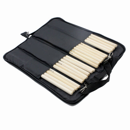 Drum Stick Bag with Padded Storage – Heavy-Duty Oxford Fabric, Multi-Pocket Organizer (Black)