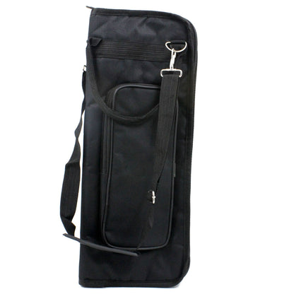Drum Stick Bag with Padded Storage – Heavy-Duty Oxford Fabric, Multi-Pocket Organizer (Black)