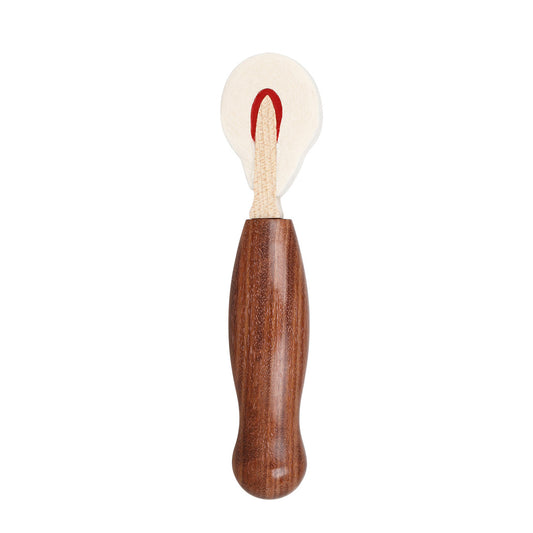 Professional Piano Tuning Hammer Set – Rosewood Handle with Felt Tip (White & Red, Non-Marring Design)