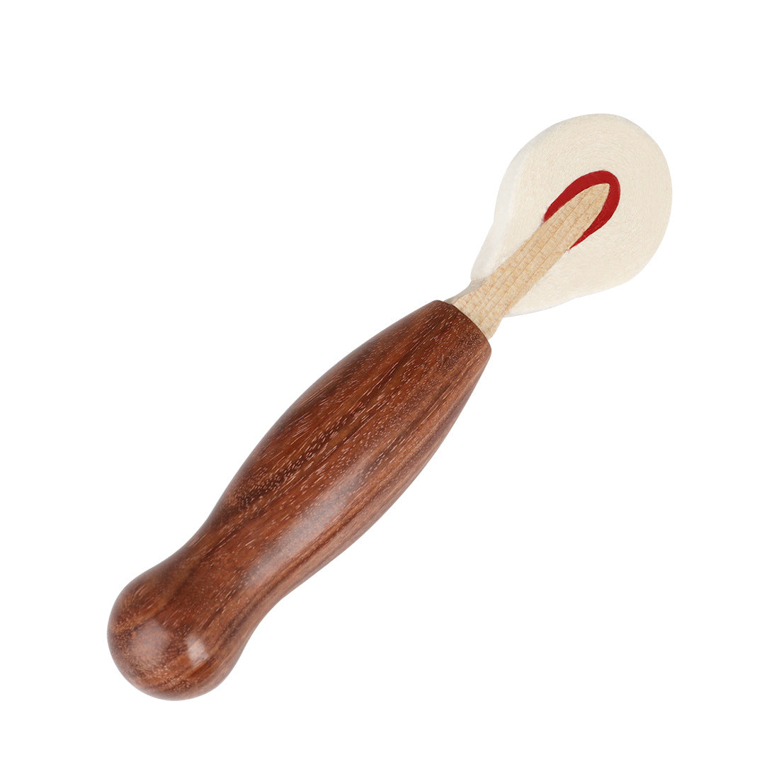 Professional Piano Tuning Hammer Set – Rosewood Handle with Felt Tip (White & Red, Non-Marring Design)