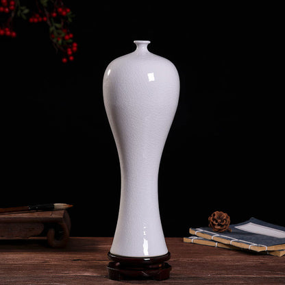 Jingdezhen Ceramic Vase - Hand-Painted Blue & White Porcelain Decor (31cm Height, Underglaze Design)