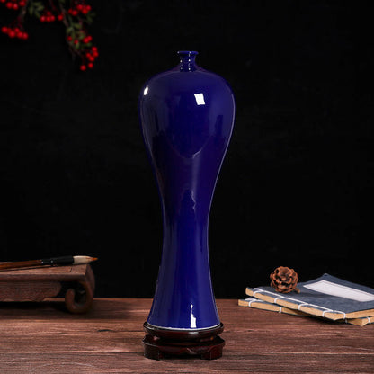 Jingdezhen Ceramic Vase - Hand-Painted Blue & White Porcelain Decor (31cm Height, Underglaze Design)