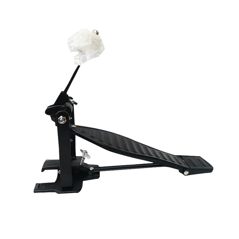 Aluminum Bass Drum Pedal - Single Chain Drive Kick Pedal for Drum Set (Silver/Black, 25x15x10cm, 700g)