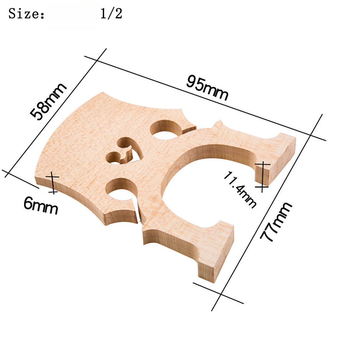 Handcrafted Solid Maple Cello Bridge – Professional-Grade Acoustic Upgrade for Enhanced Resonance