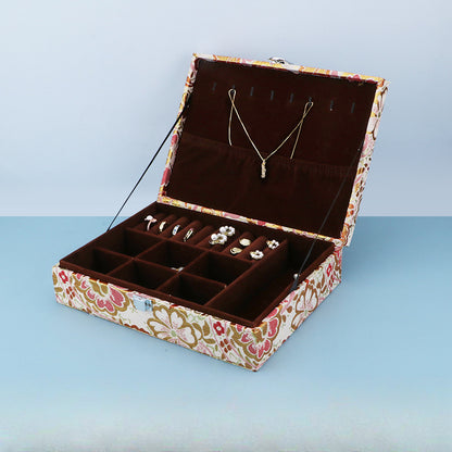 French Vintage Jewelry Box - Elegant Ring & Necklace Organizer, Premium Jewelry Display Case