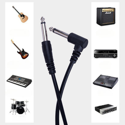 6.35mm Guitar Cable - Shielded Instrument Cable for Acoustic/Electric Guitars & Bass (OFC Core, Metal-Braided)