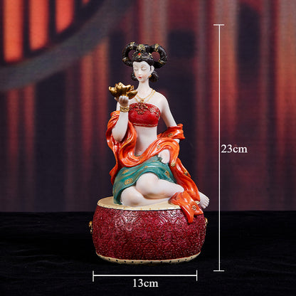Charming Chinese Wind Decorations with Dunhuang Apsaras and Antique Elegance