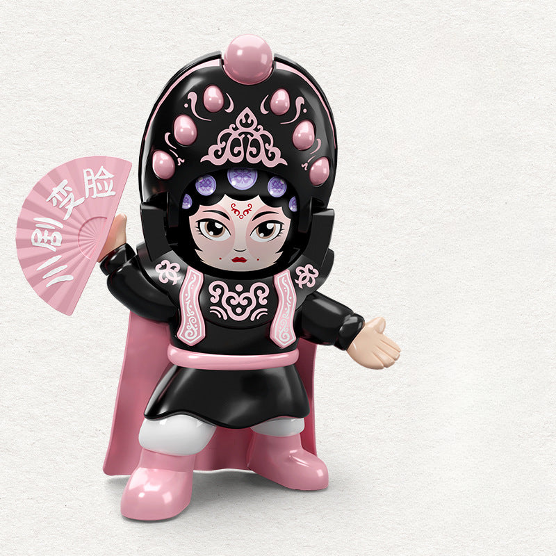 Sichuan Opera Face-Changing Doll – Creative Beijing Opera Mask Figurine, Unique Gift