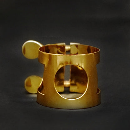 Saxophone/Clarinet Ligature - Brass Reed Holder with Gold/Nickel Plating for Soprano/Alto/Tenor Sax & Clarinet