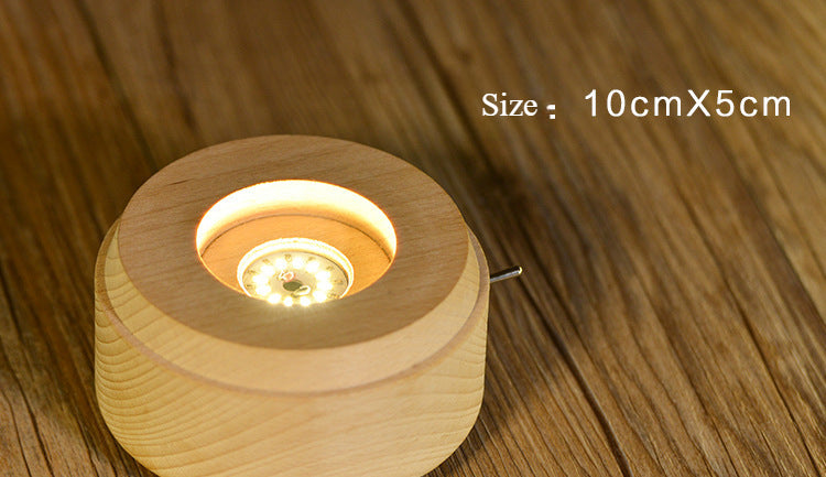 Crystal Ball Base LED Night Light Glowing Stand