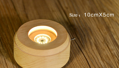 Crystal Ball Base LED Night Light Glowing Stand