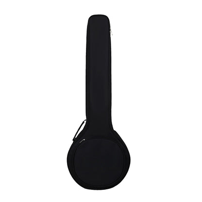 5-String Banjo Case – Waterproof Oxford Fabric, Dual Metal Zippers & Reinforced Padding (Black)
